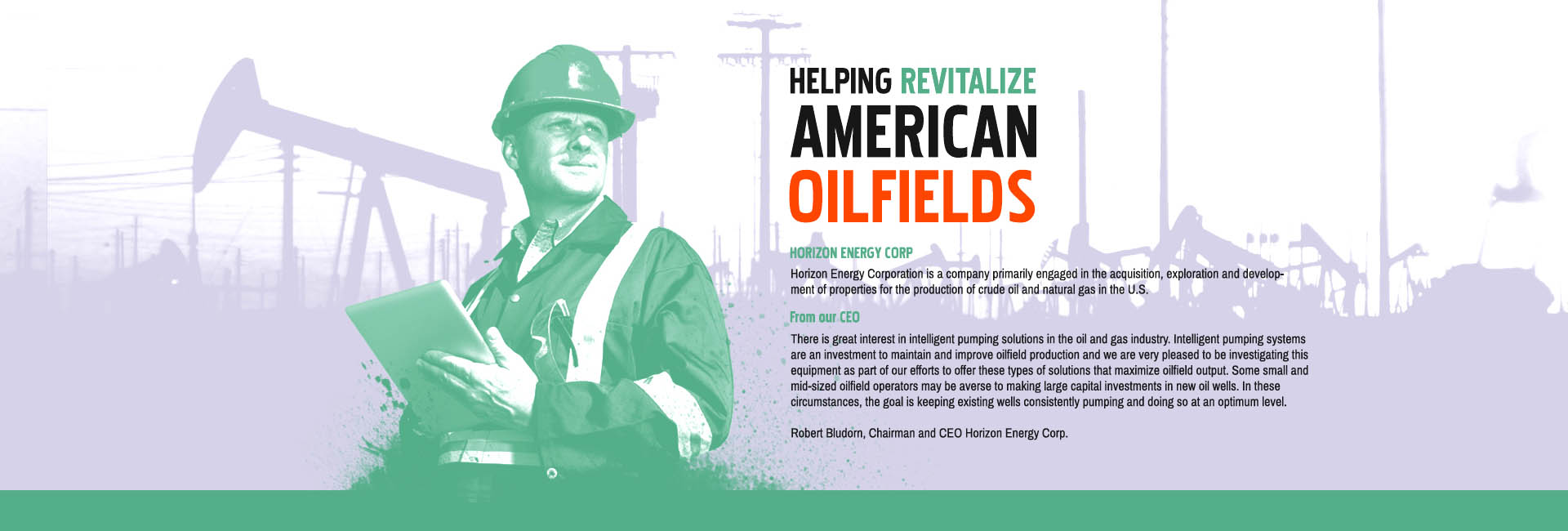 helping rejuvinate american oil fields design